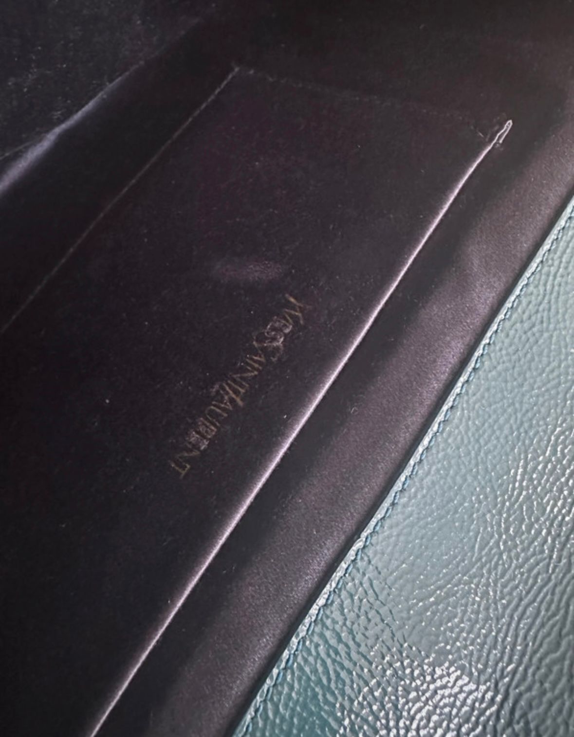 YVES SAINT LAURANT Belle de Jour Patent Leather Clutch Bag