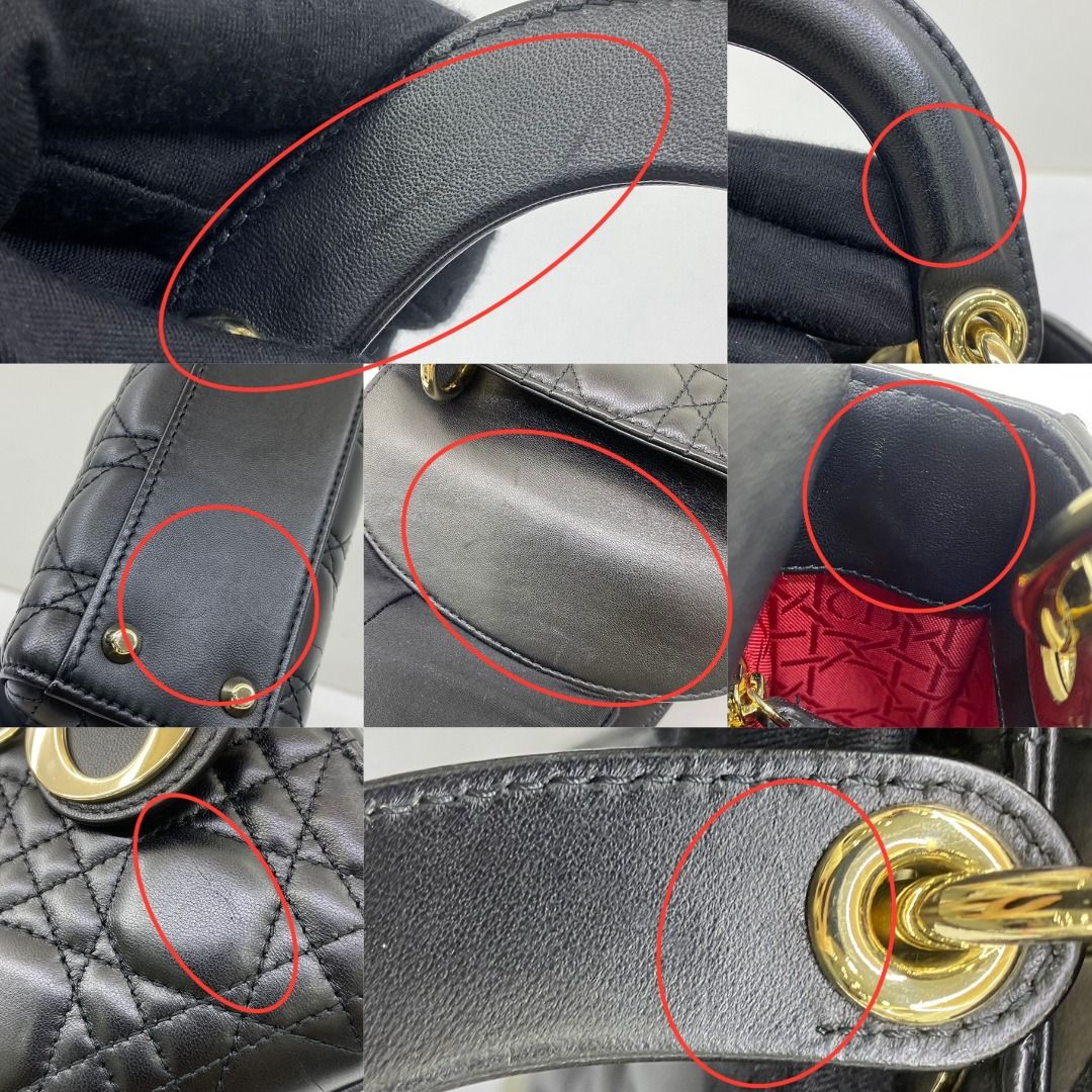 Dior Lady Dior Mini Flap Black Lambskin