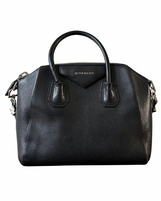 GIVENCHY Antigona Leather Handbag in Black