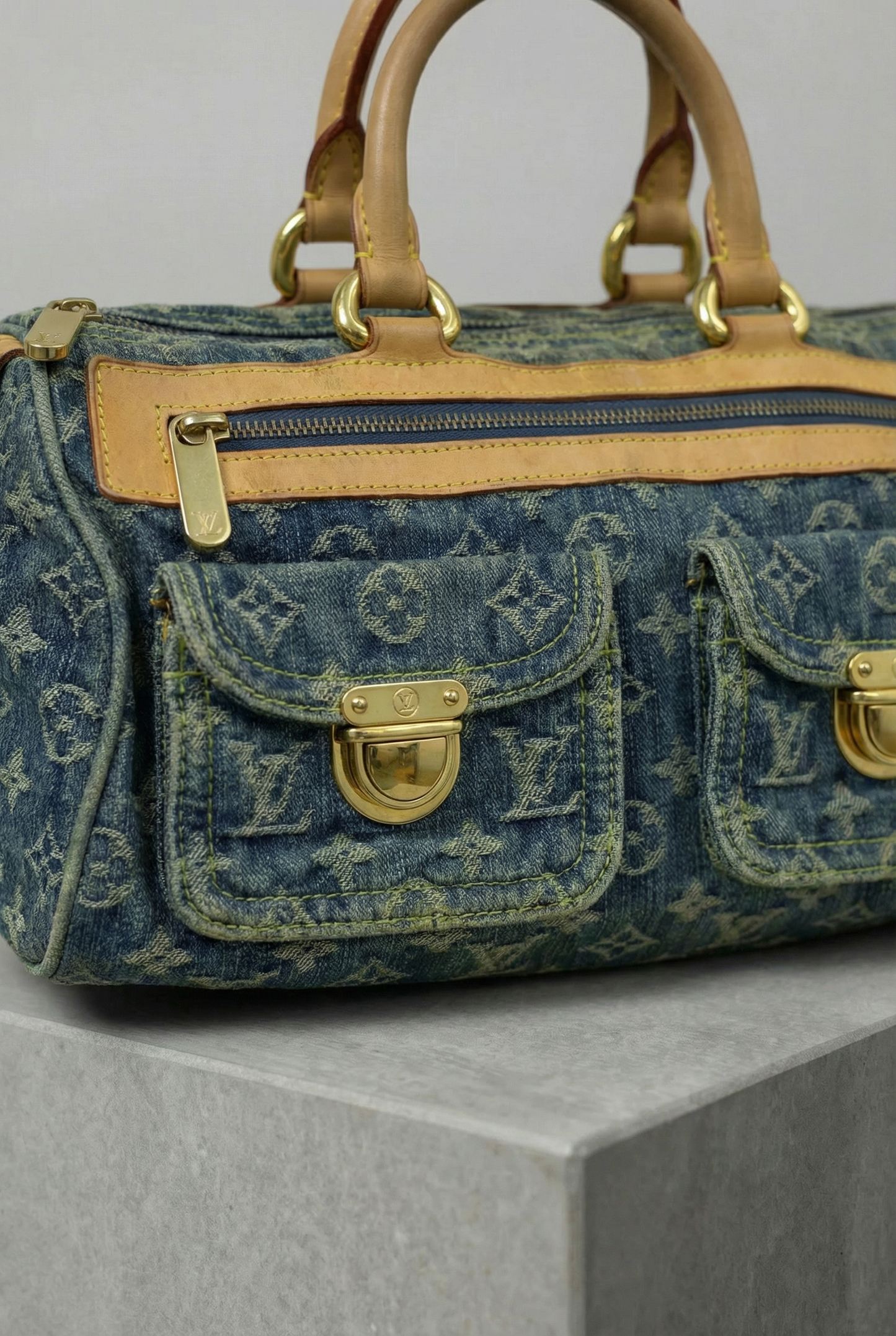 Louis Vuitton Denim Neo Speedy Shoulder Bag