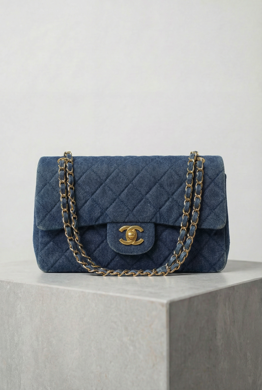 Chanel Denim Matelasse Shoulder Bag
