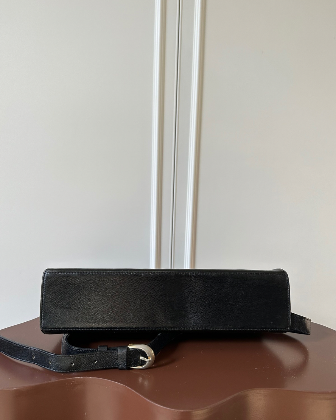 YVES SAINT LAURENT Vintage Trapeze Leather Handbag