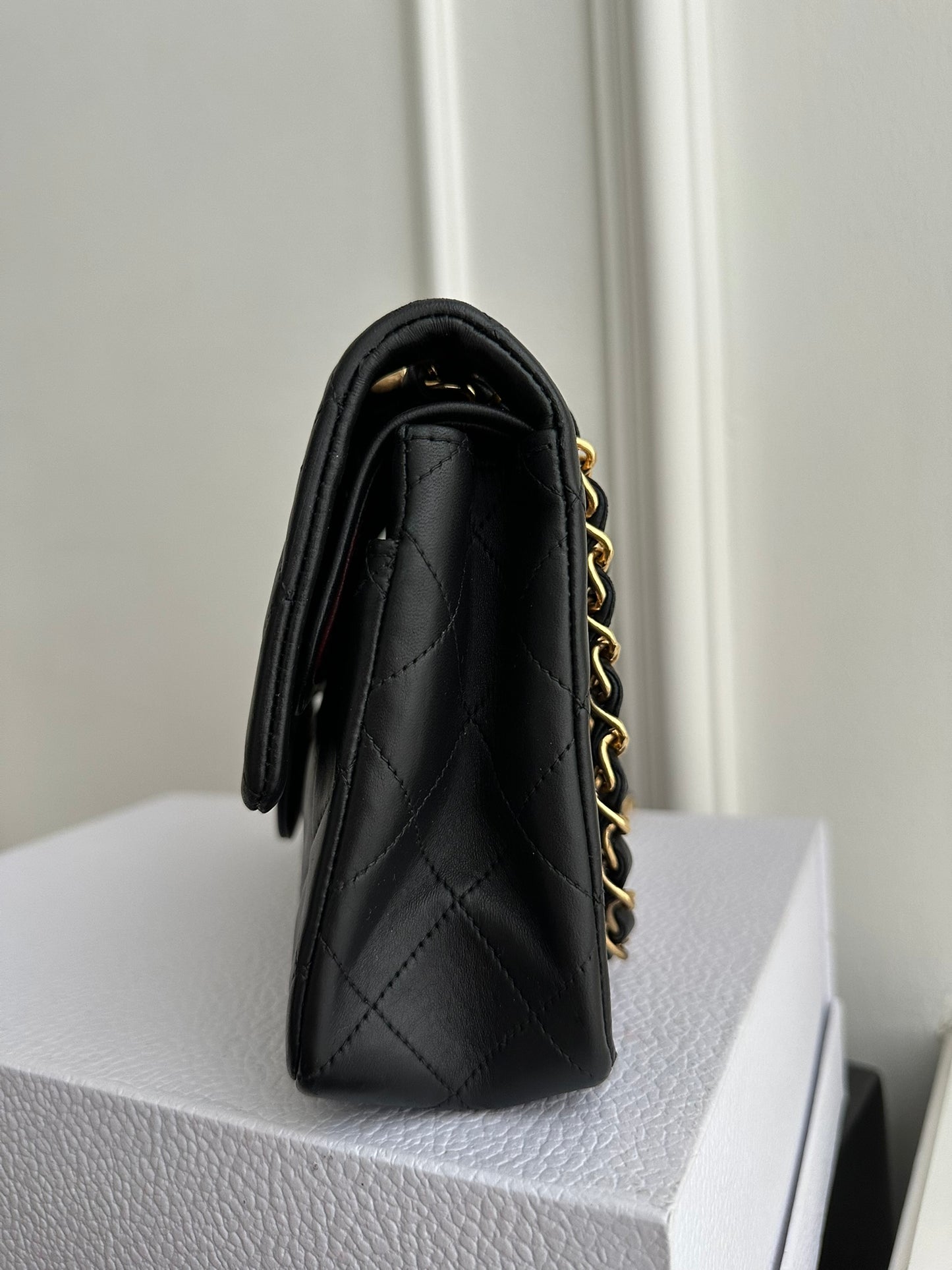 Chanel Vintage Small Classic Flap Black Lambskin