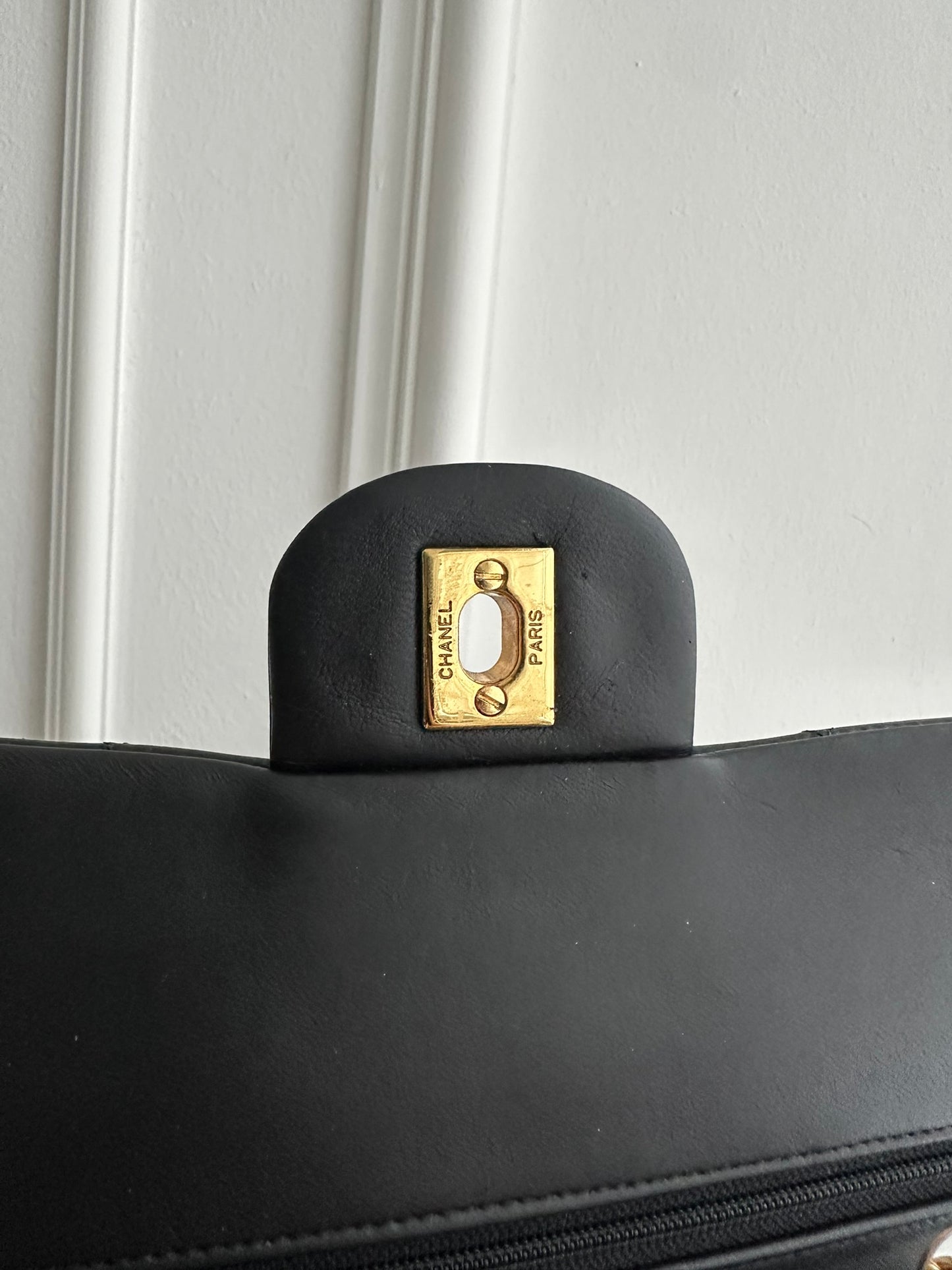 Chanel Vintage Small Classic Flap Black Lambskin