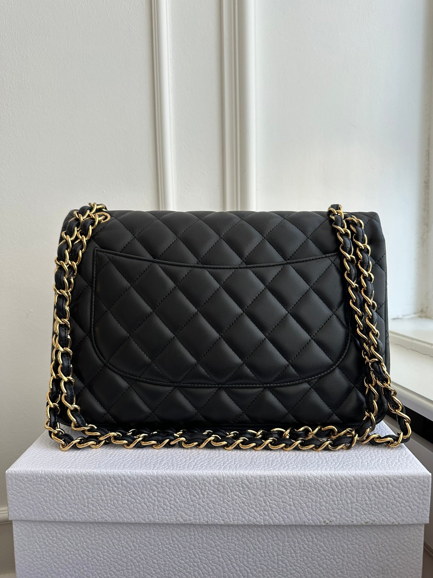 Chanel Classic Flap Jumbo Lambskin Shoulder Bag