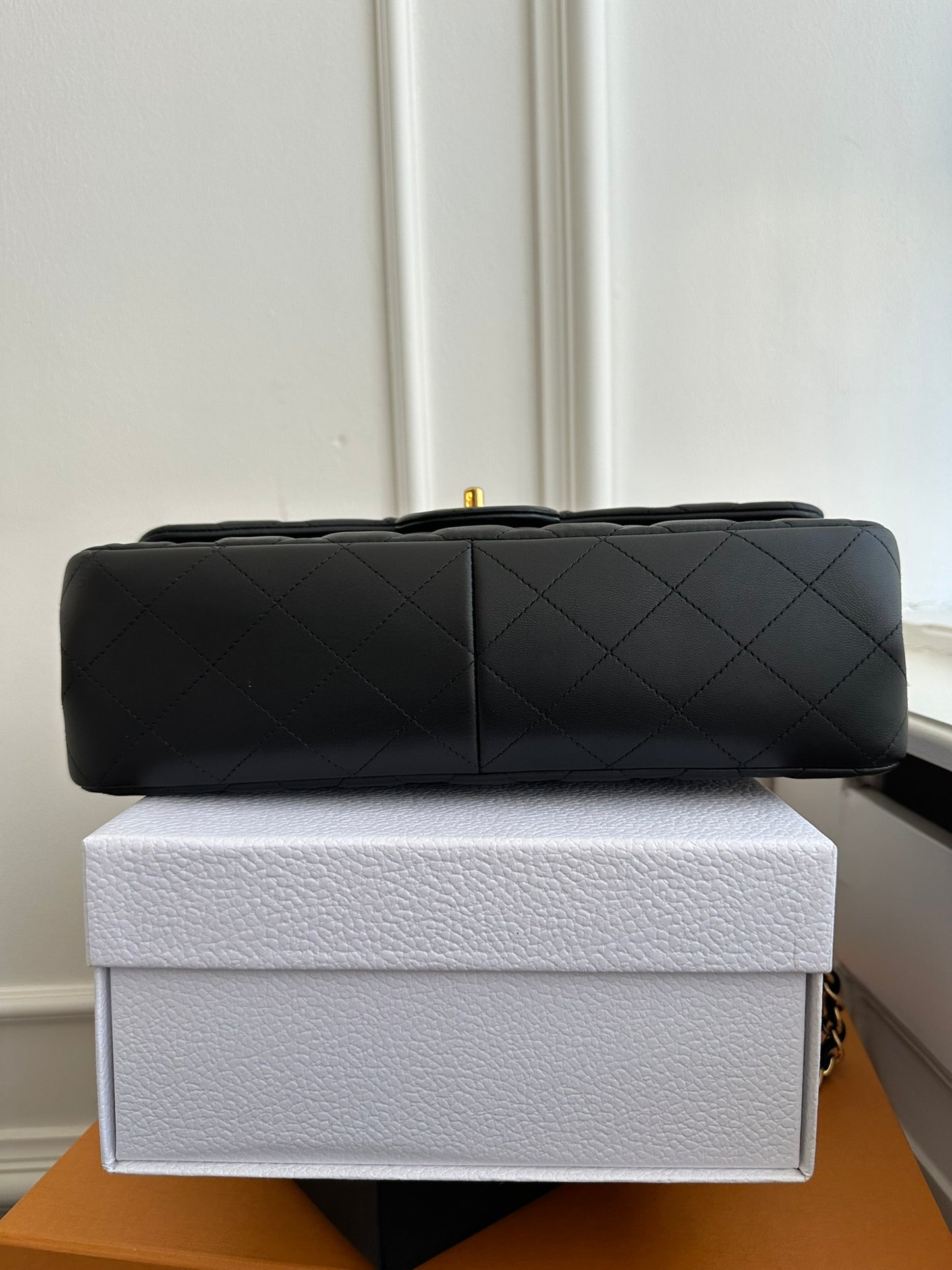 Chanel Classic Flap Jumbo Lambskin Shoulder Bag