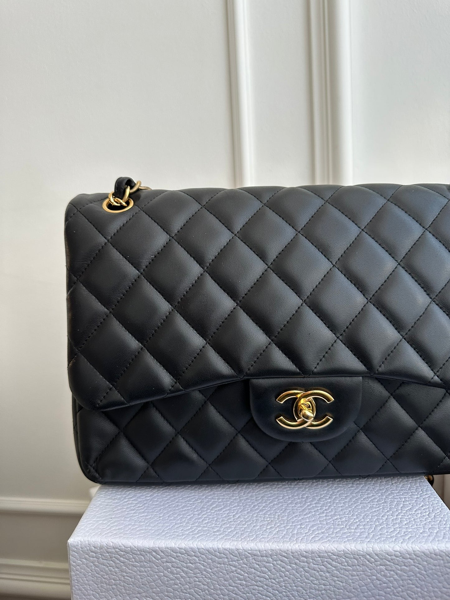Chanel Classic Flap Jumbo Lambskin Shoulder Bag