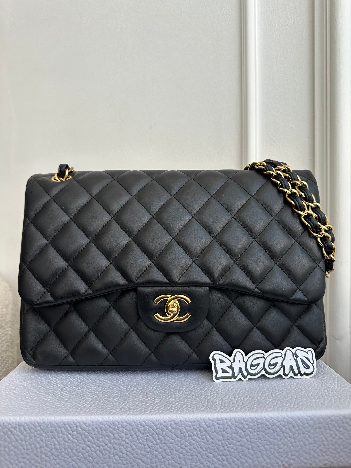 Chanel Classic Flap Jumbo Lambskin Shoulder Bag