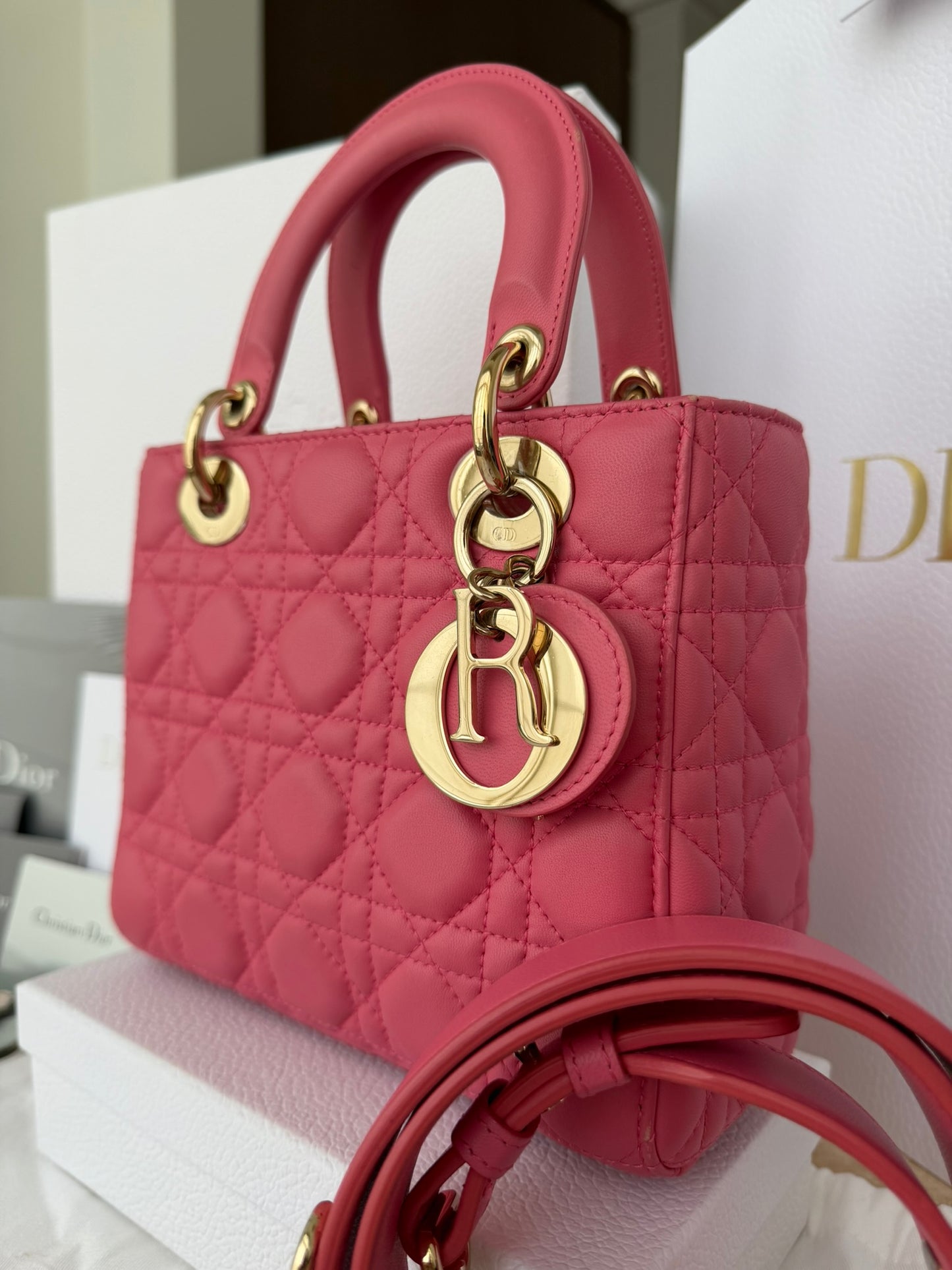 Dior Lady Dior My ABCDior Small Pink Lambskin