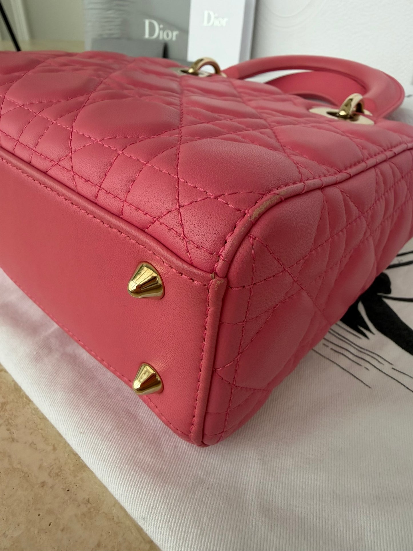 Dior Lady Dior My ABCDior Small Pink Lambskin