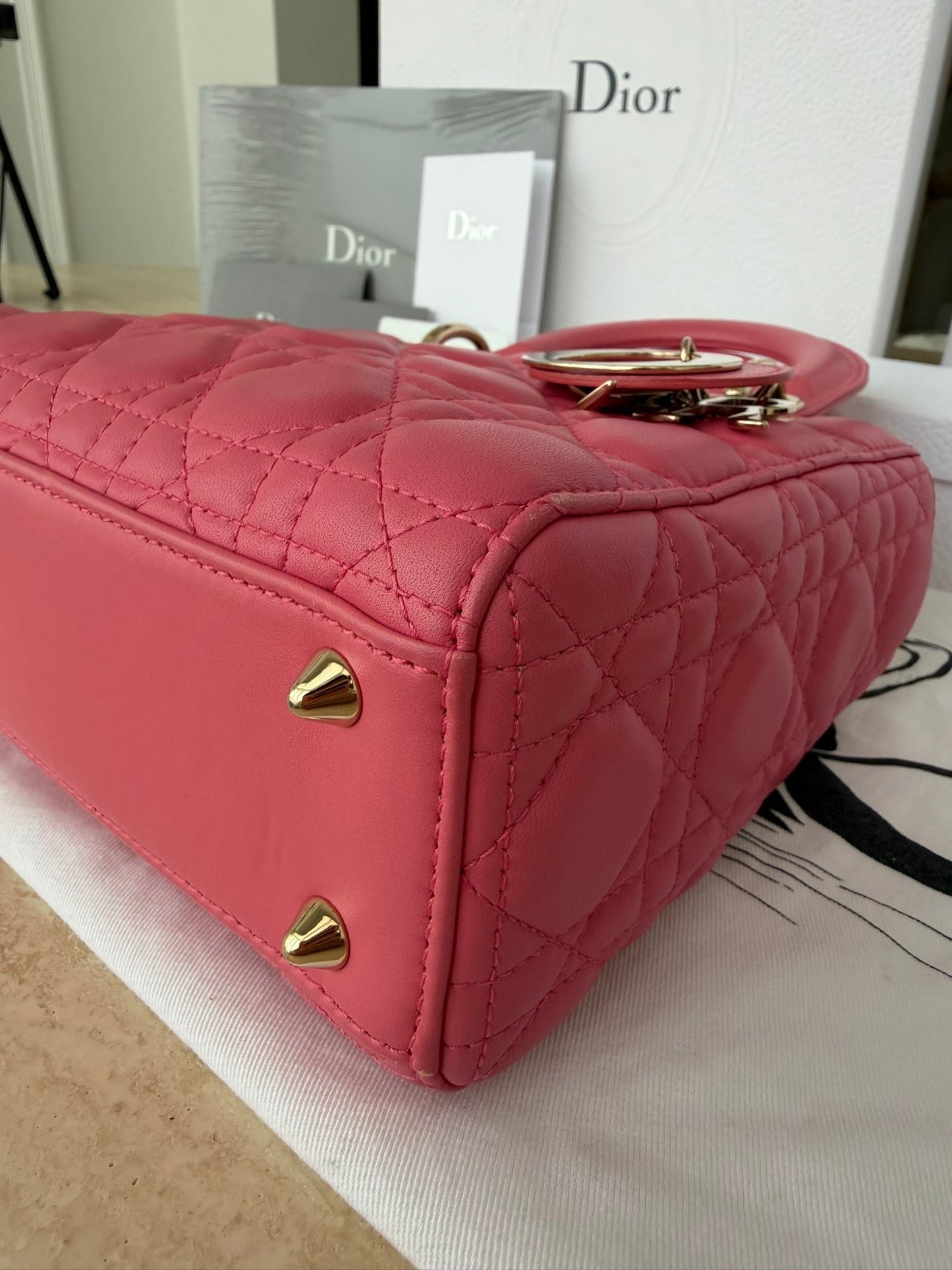 Dior Lady Dior My ABCDior Small Pink Lambskin
