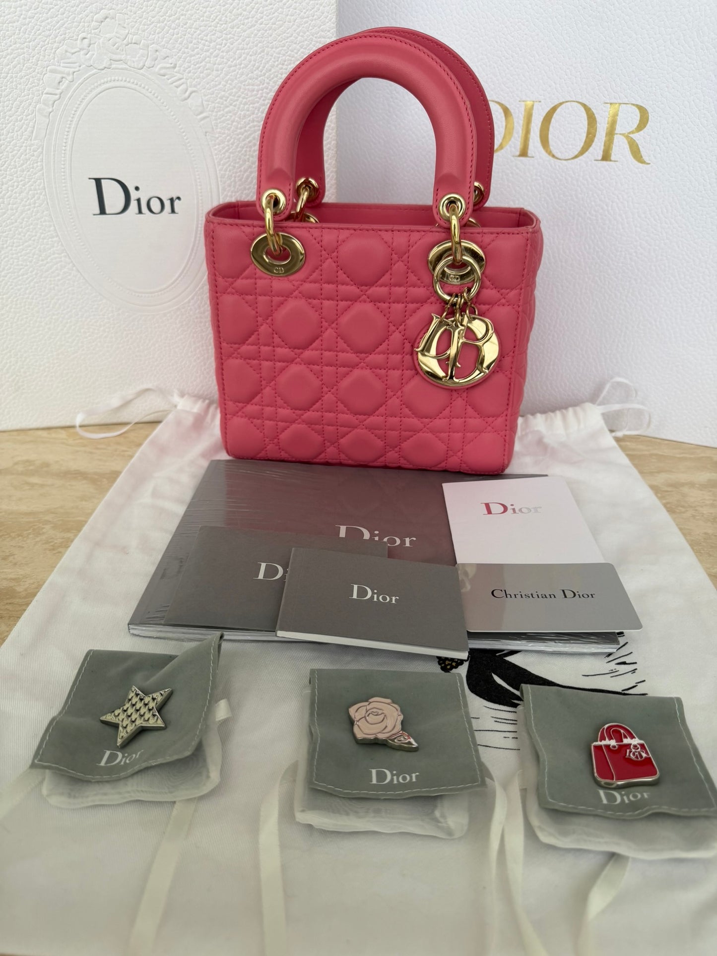 Dior Lady Dior My ABCDior Small Pink Lambskin
