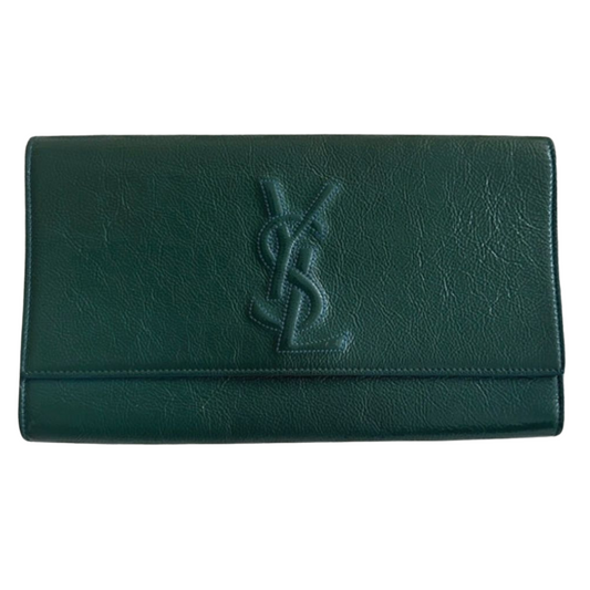 YVES SAINT LAURANT Belle de Jour Patent Leather Clutch Bag