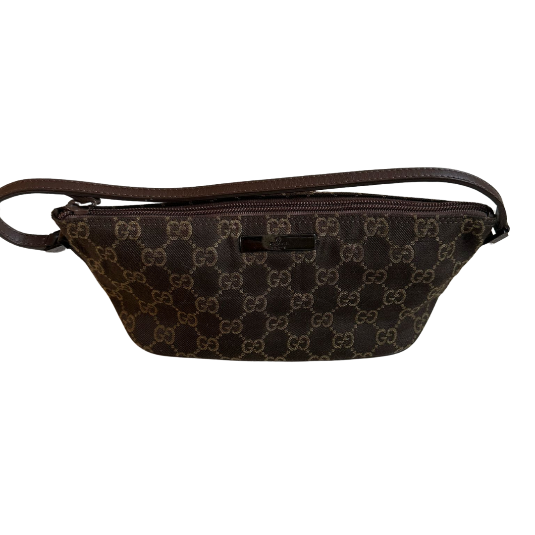 GUCCI Cloth Mini Bag Dark Brown