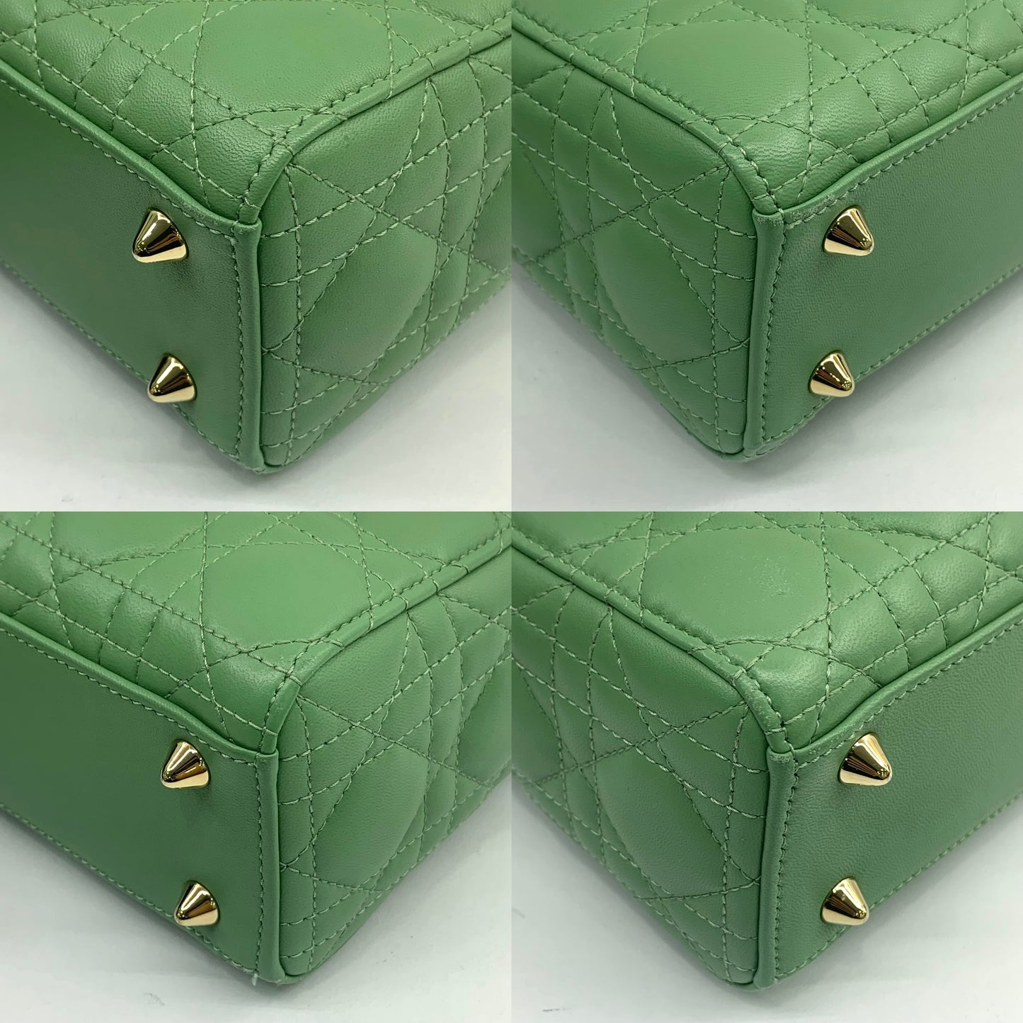 Dior Lady ABC Small Cannage Lambskin Bag Avocado Green
