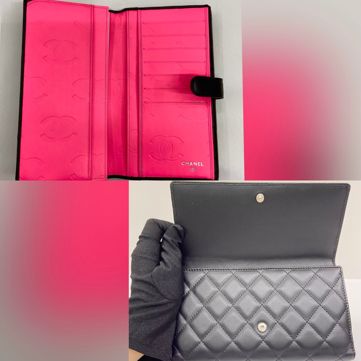 Chanel Cambon Lambskin Long Wallet