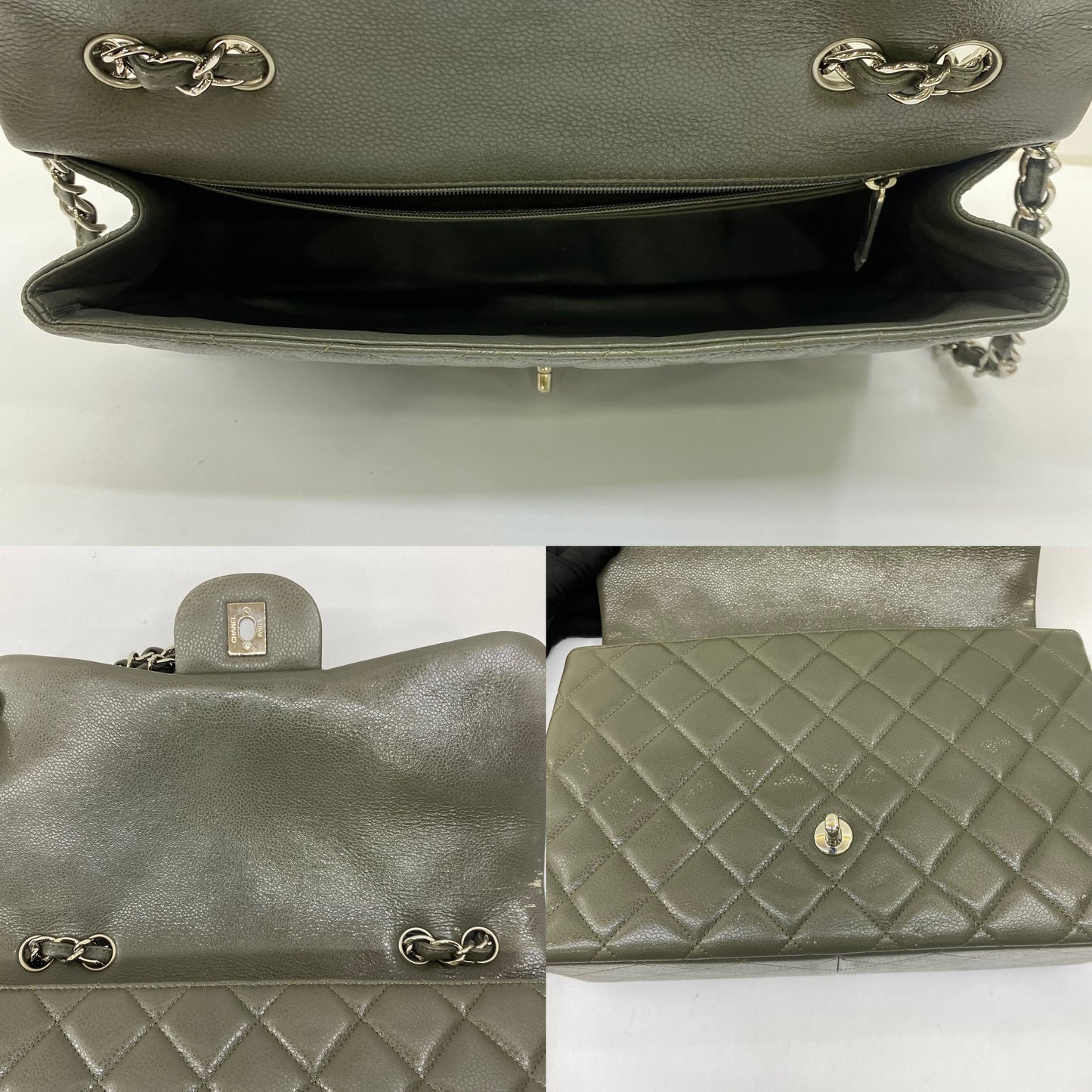 Chanel Classic Flap Jumbo Single Flap Caviar