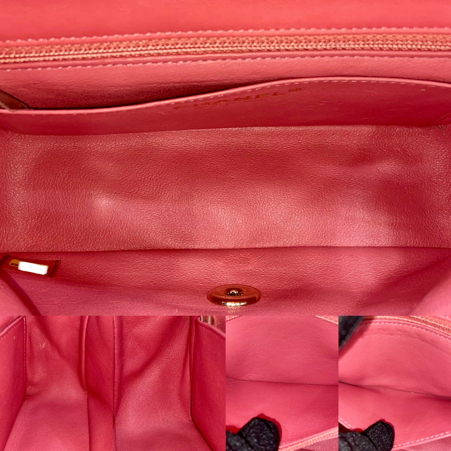 Chanel Mini Rectangle Matelassé Patent Shoulder Bag