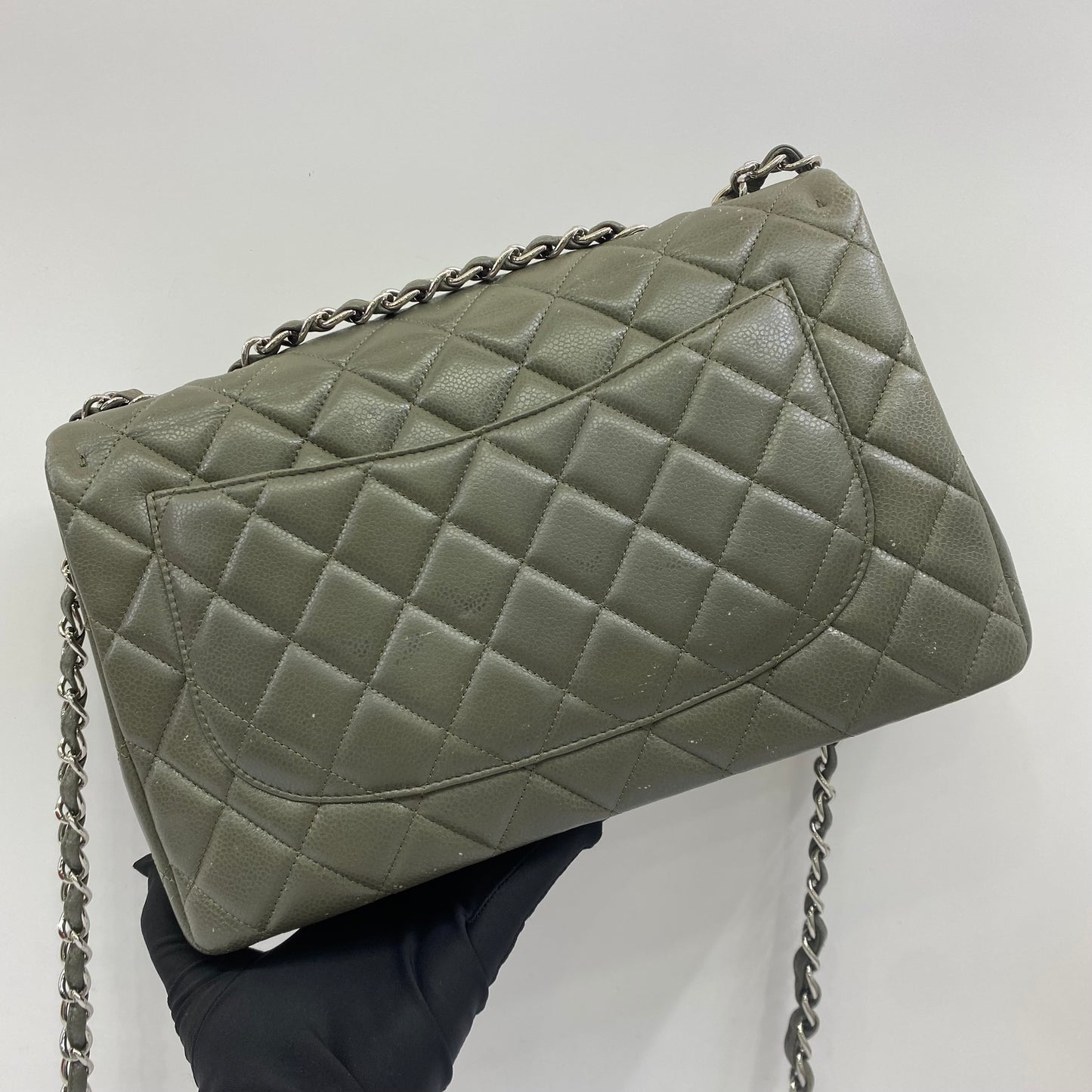 Chanel Classic Flap Jumbo Single Flap Caviar