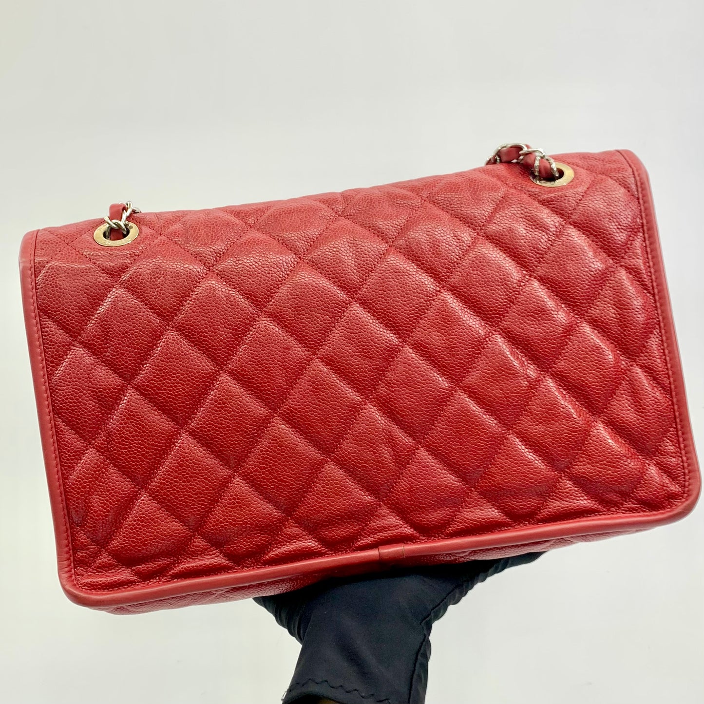 Chanel Up In The Air Flap Bag Red Caviar