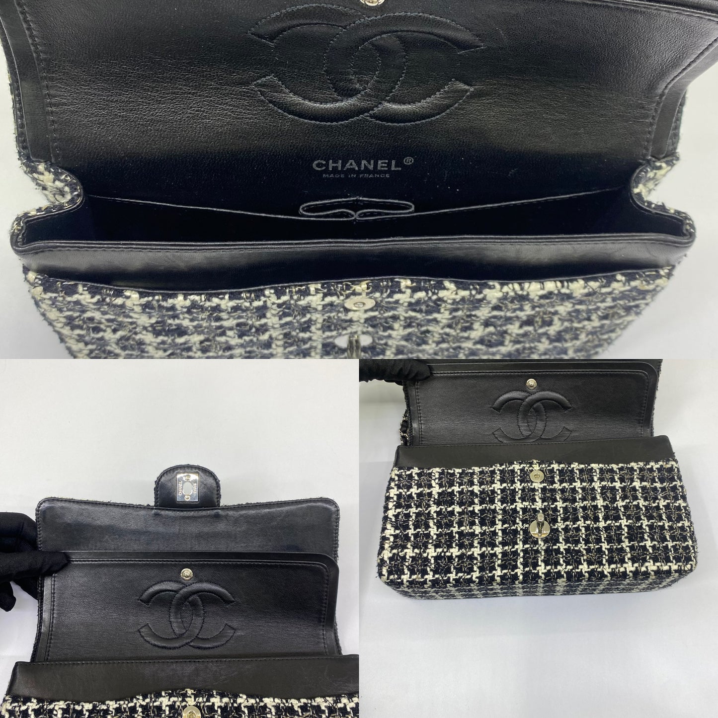 Chanel Classic Flap Tweed Medium Shoulder Bag