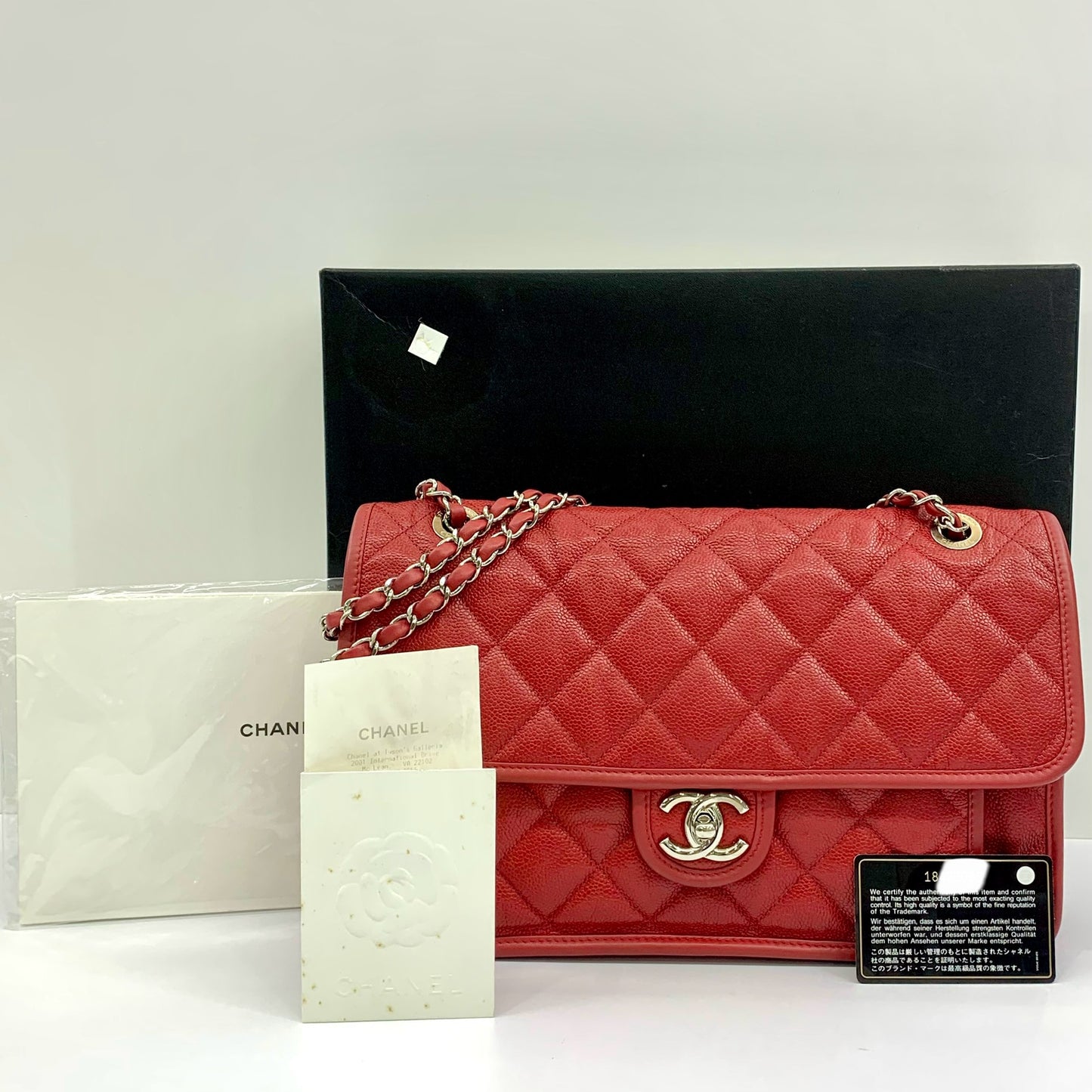 Chanel Up In The Air Flap Bag Red Caviar