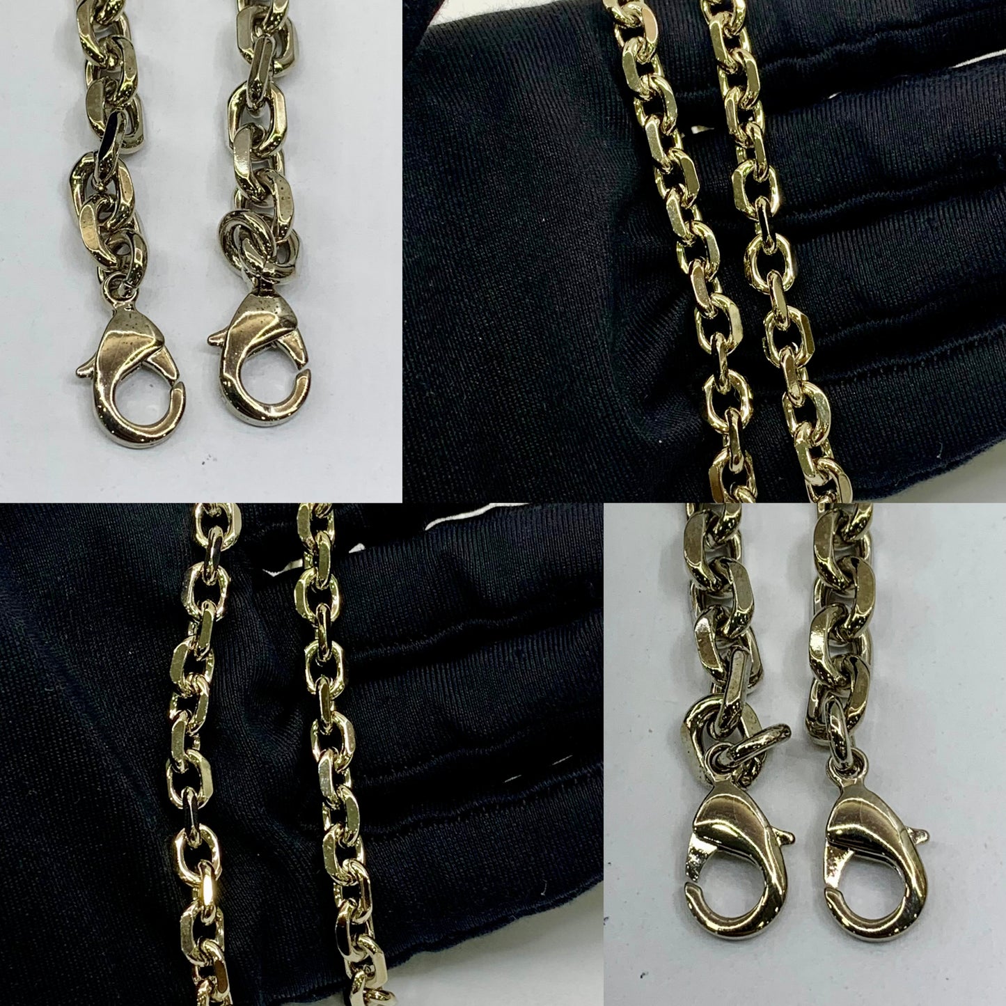 Dior Lady Cannage Patent Chain Wallet