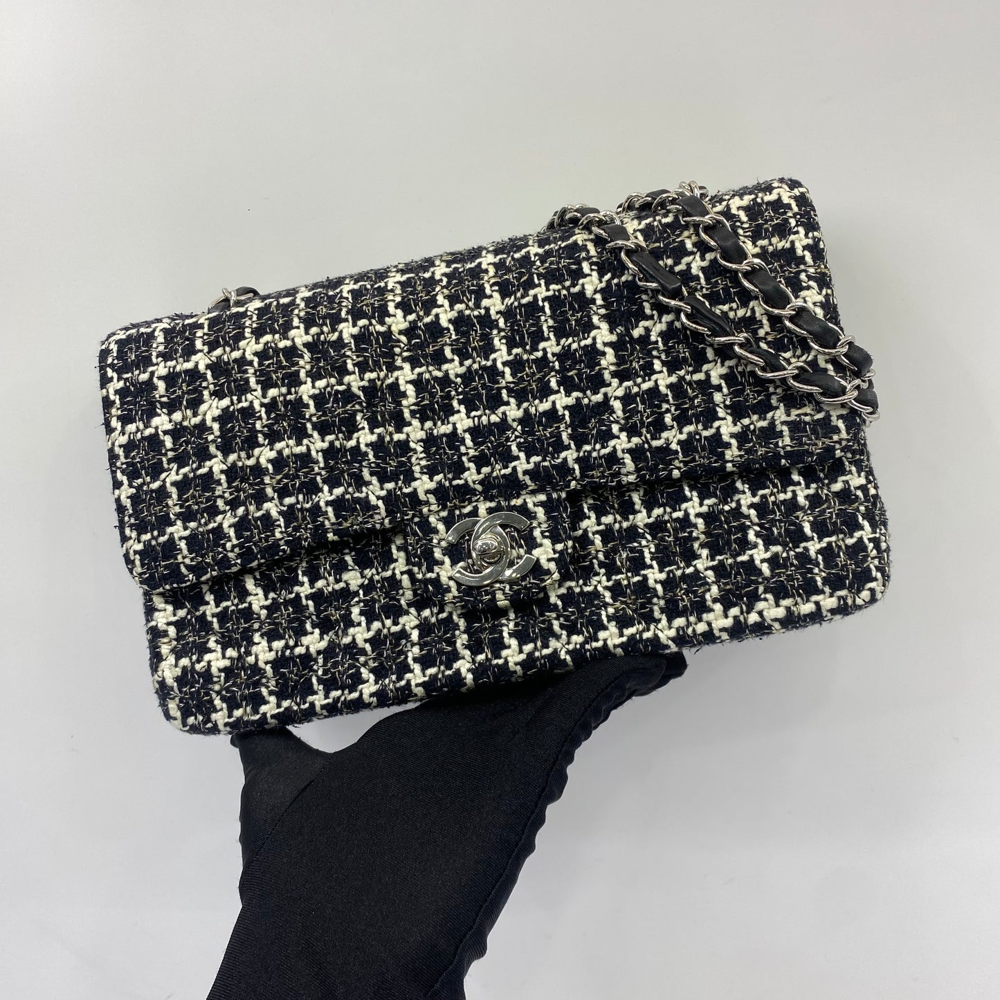 Chanel Classic Flap Tweed Medium Shoulder Bag