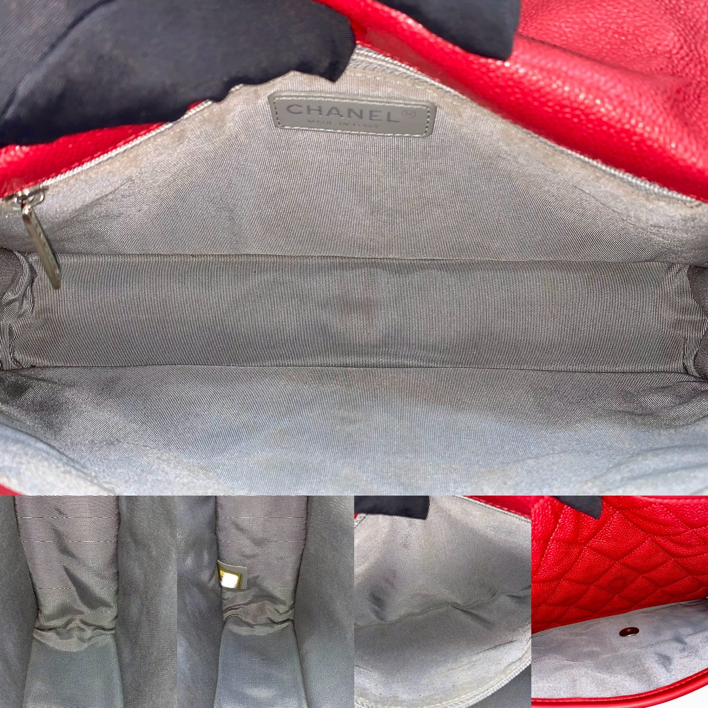 Chanel Up In The Air Flap Bag Red Caviar