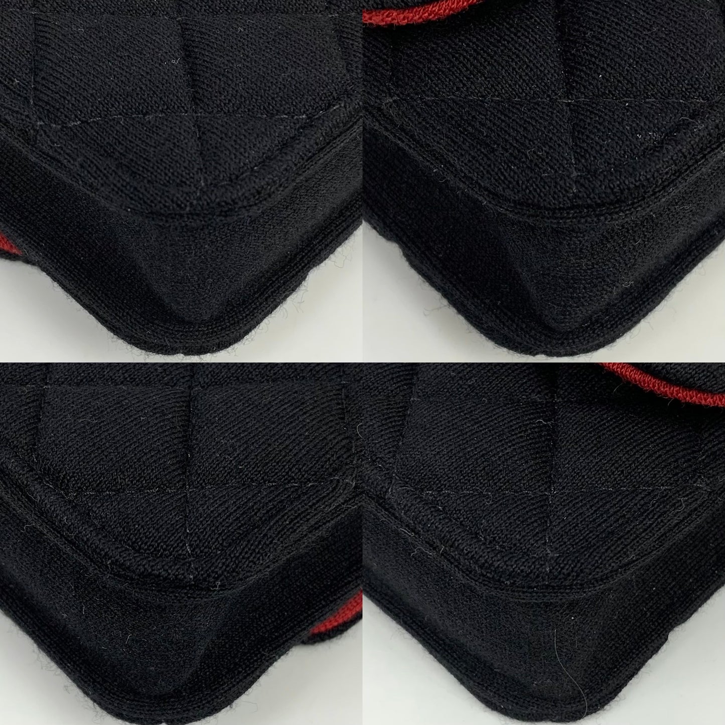 Chanel Black Cotton / Jersey Mini Clutch on Chain Novelty Bag RFID