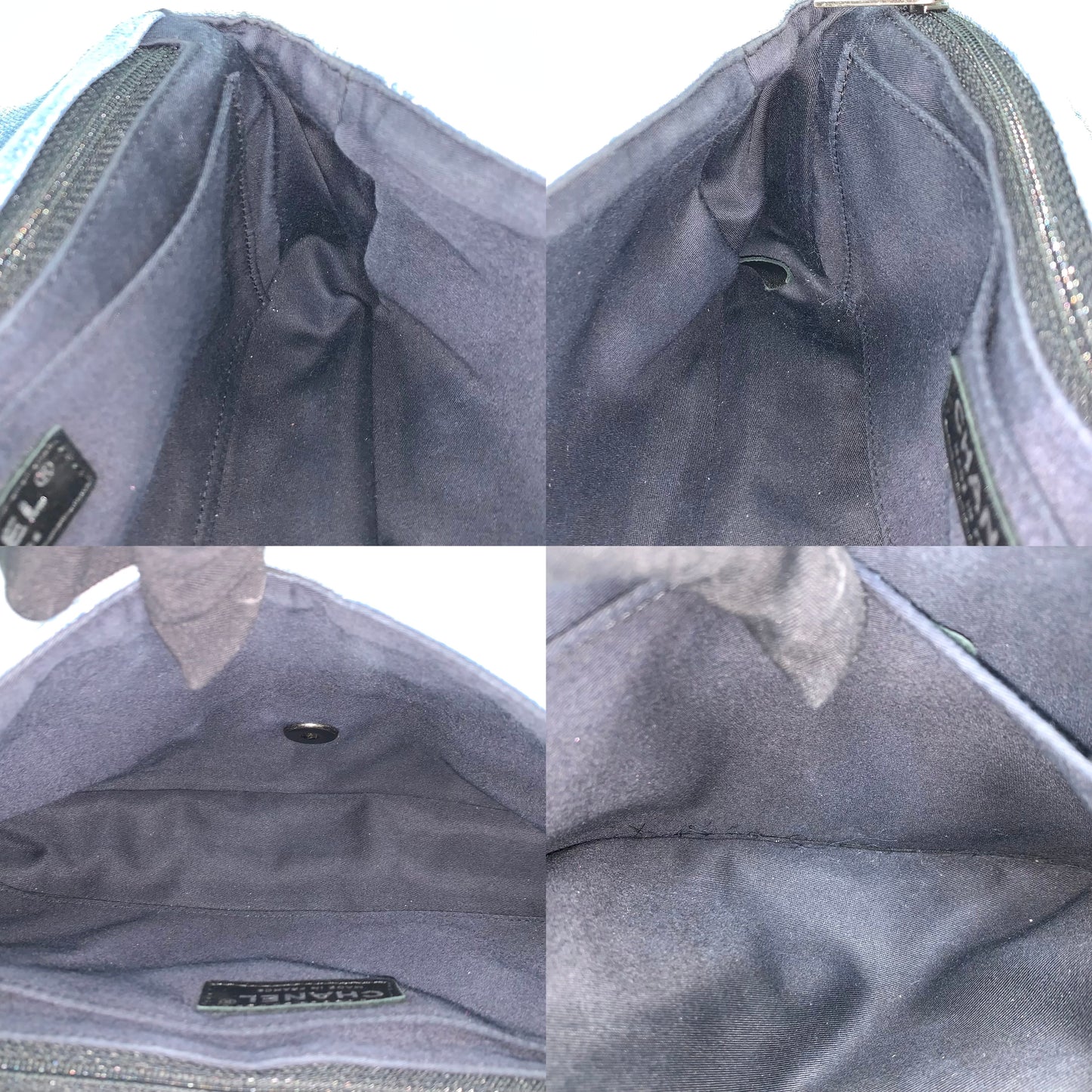 Chanel Denim Perfume Embroidered Classic Flap Bag