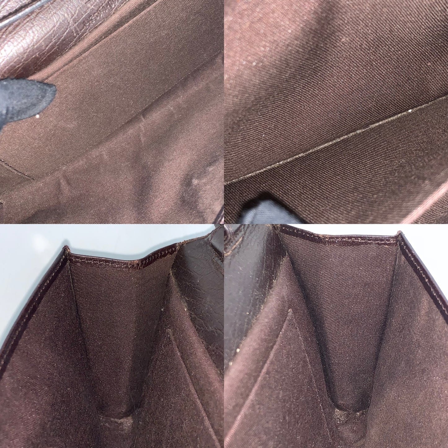 Gucci Beige Canvas Bamboo GG Pouch Shoulder Bag