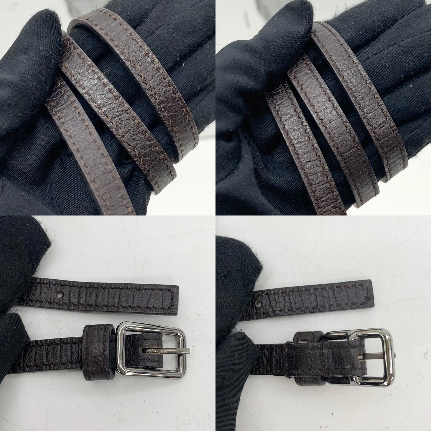 Gucci Beige Canvas Bamboo GG Pouch Shoulder Bag