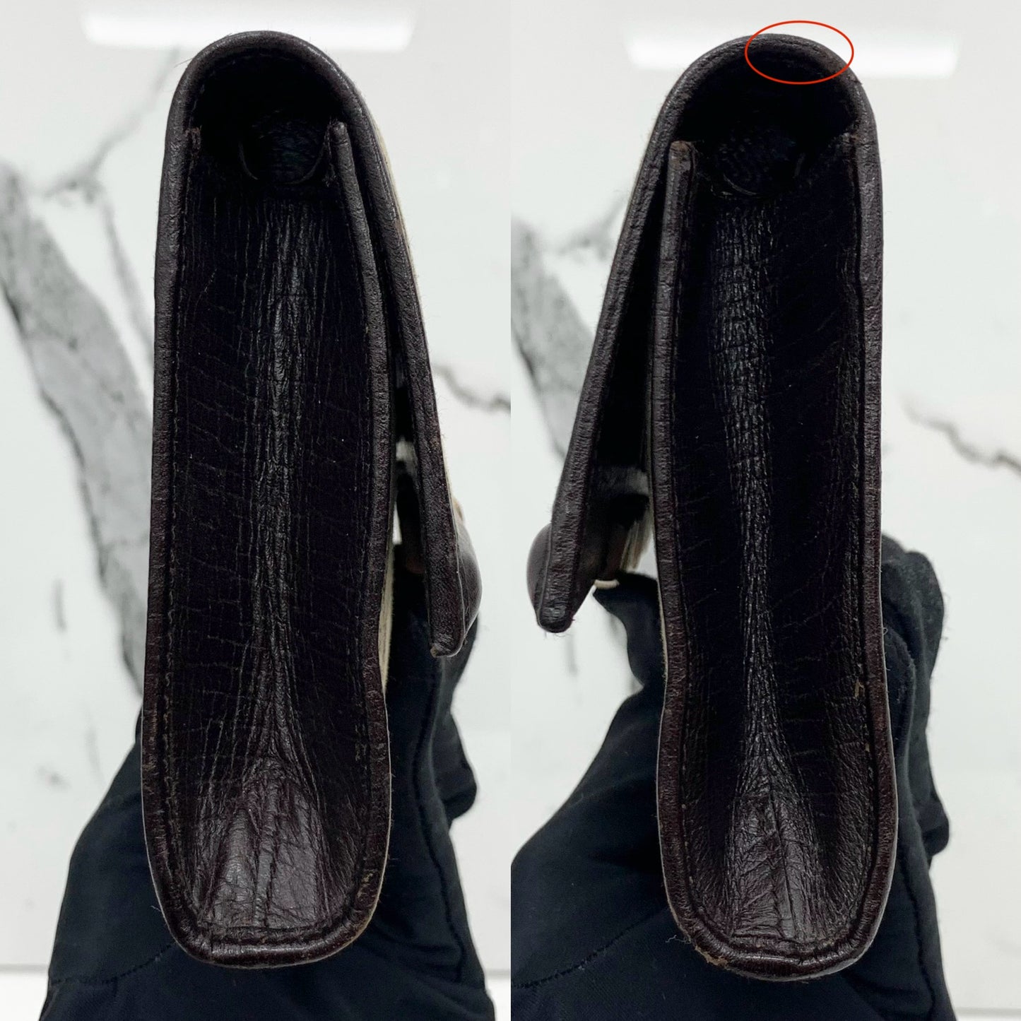 Gucci Beige Canvas Bamboo GG Pouch Shoulder Bag