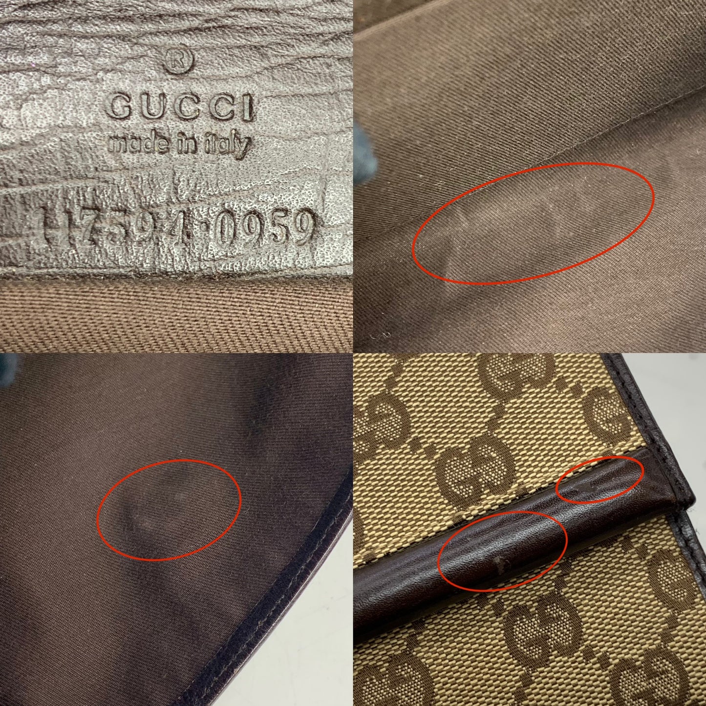 Gucci Beige Canvas Bamboo GG Pouch Shoulder Bag