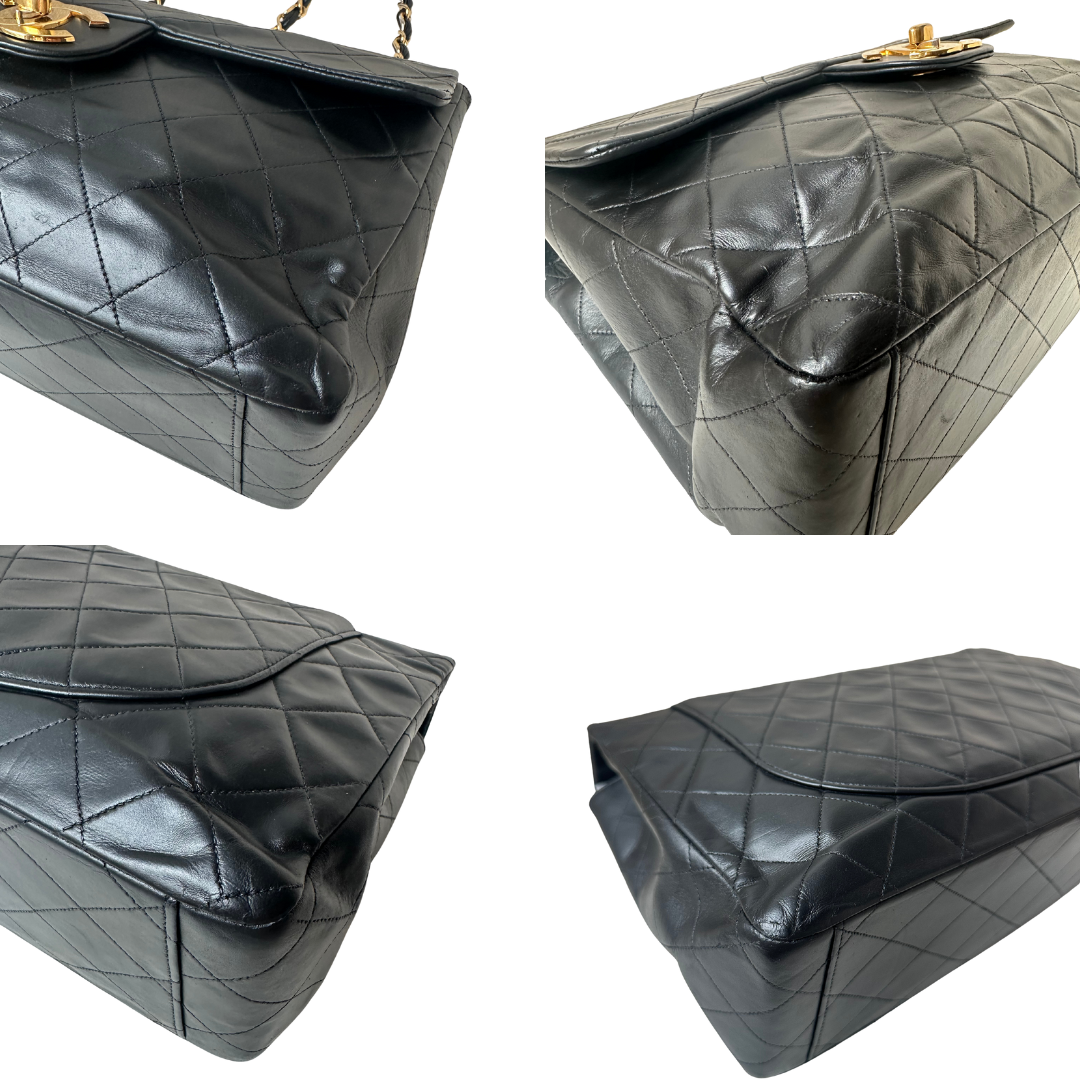 Chanel Matelassé Deca 34 Classic Flap Shoulder Bag