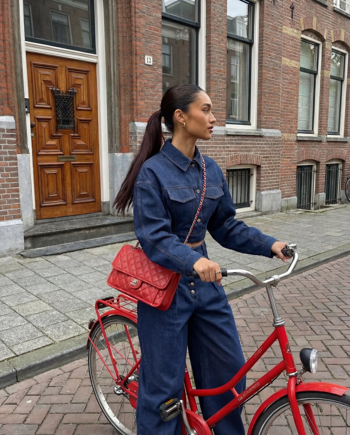 Chanel Up In The Air Flap Bag Red Caviar