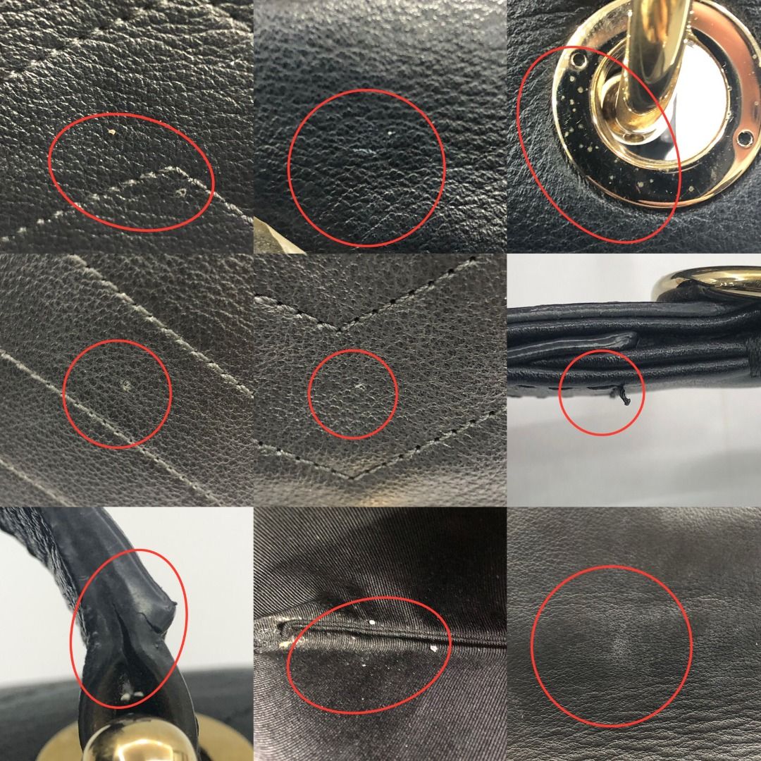 Chanel Chevron Chic Top Handle Flap Black Calfskin Shoulder Bag