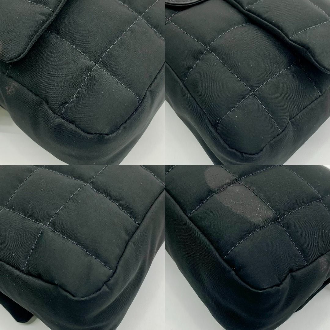 Chanel Chocolate Bar Nylon Chain Shoulder Bag