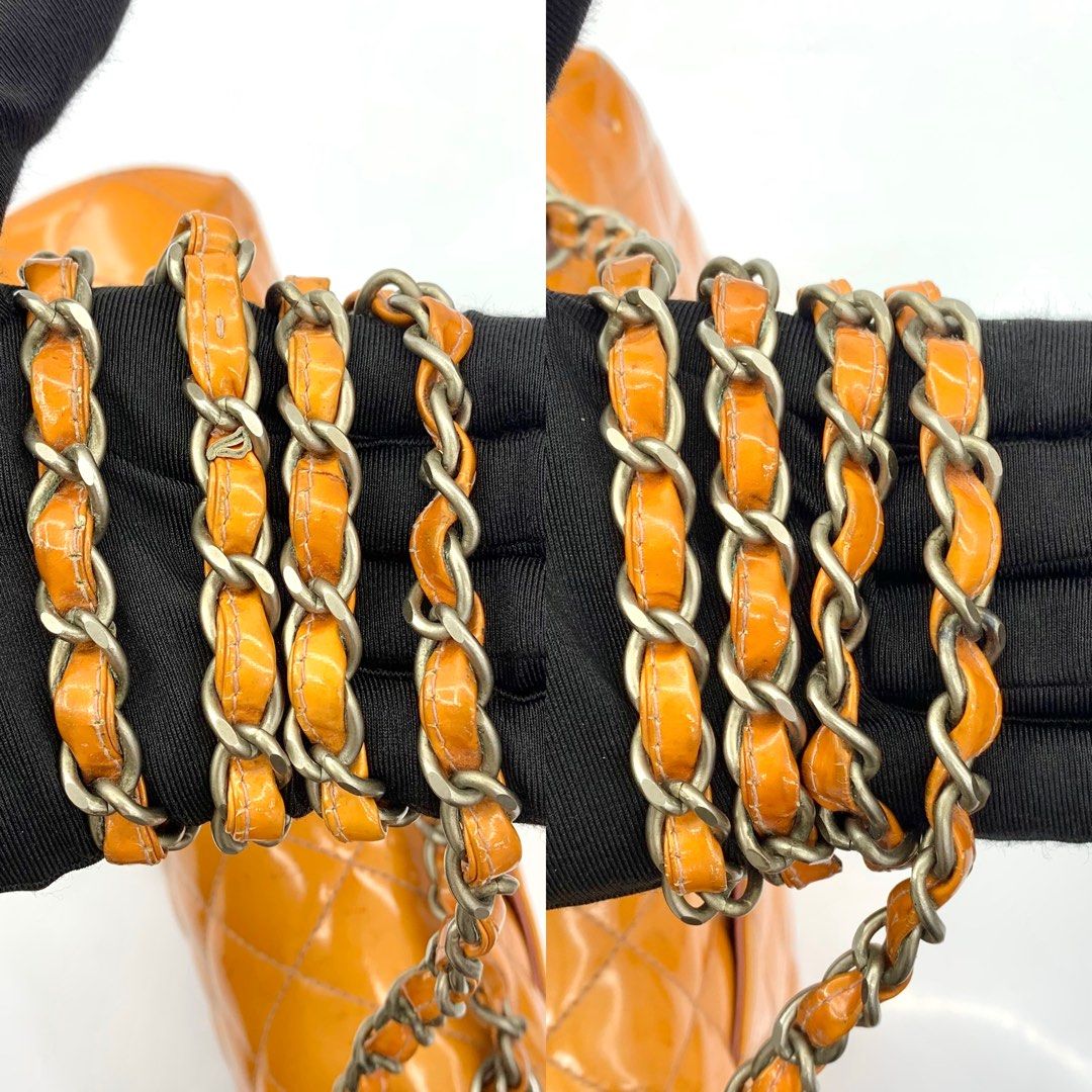 Chanel Patent Double Flap Shoulder Bag