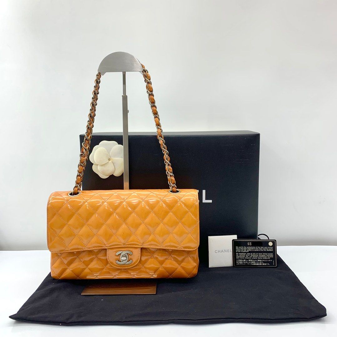 Chanel Patent Double Flap Shoulder Bag