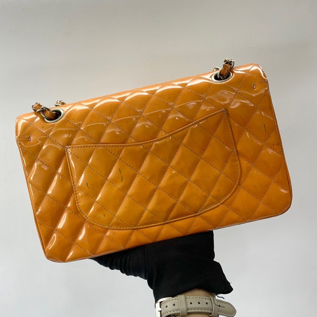 Chanel Patent Double Flap Shoulder Bag