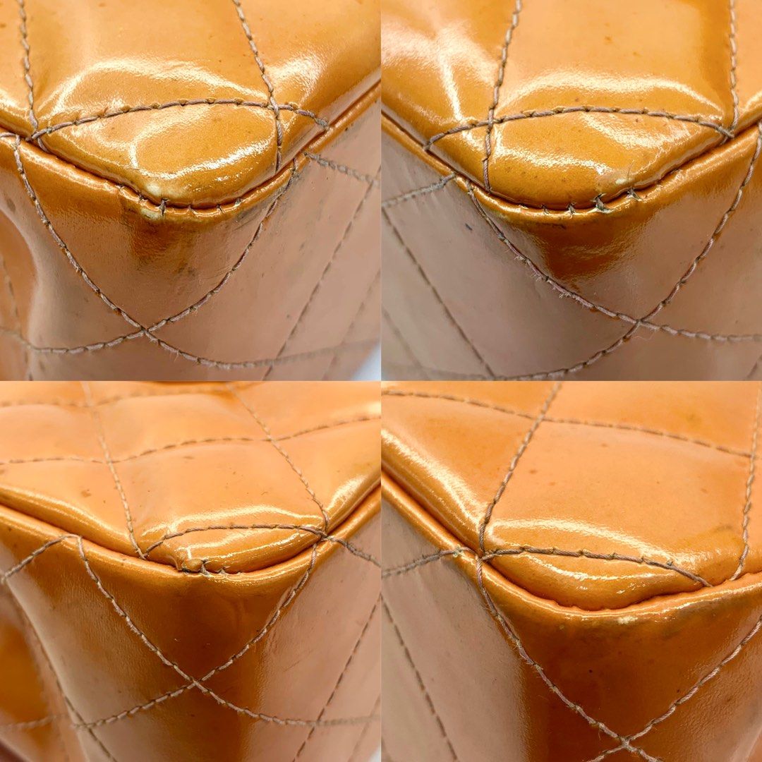 Chanel Patent Double Flap Shoulder Bag