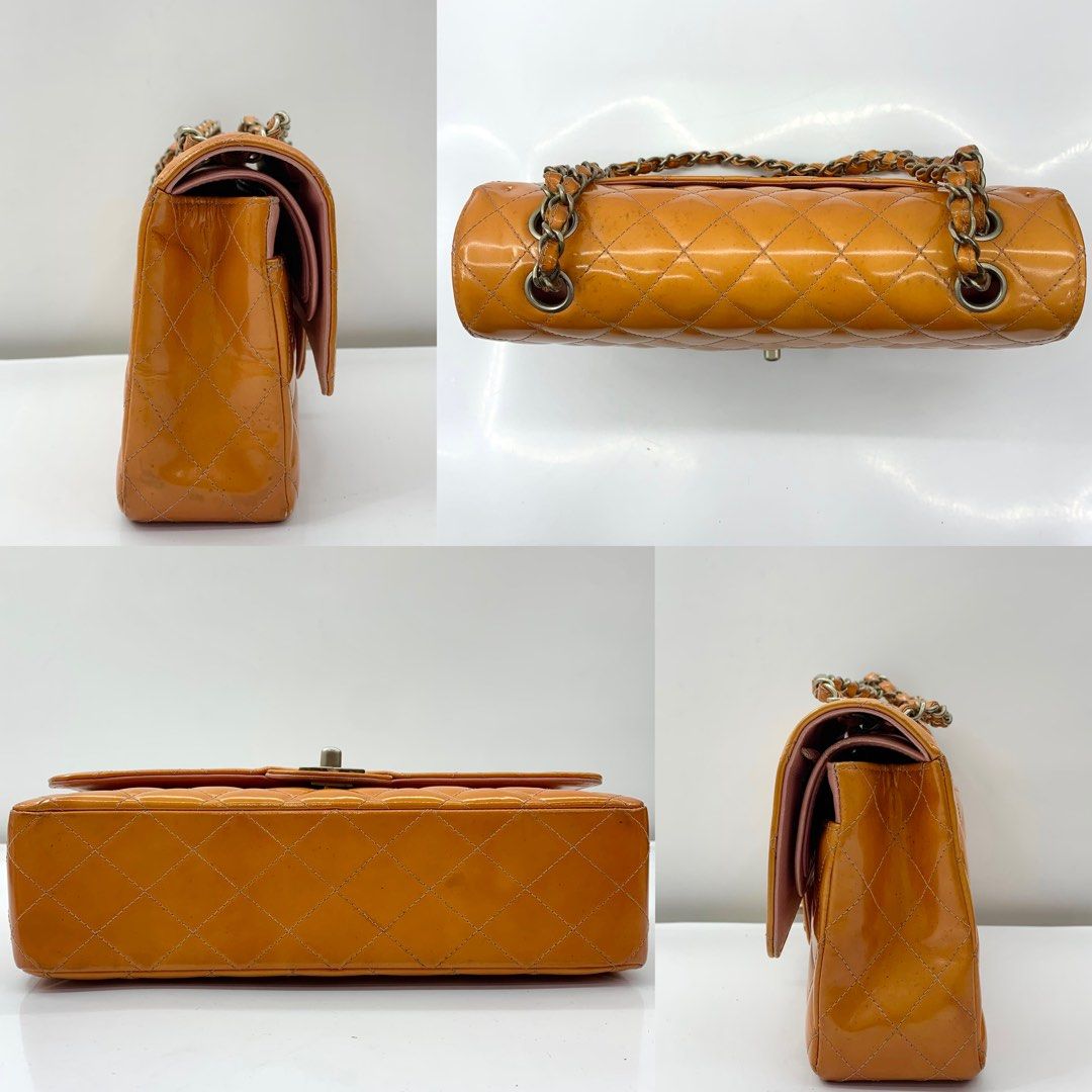 Chanel Patent Double Flap Shoulder Bag