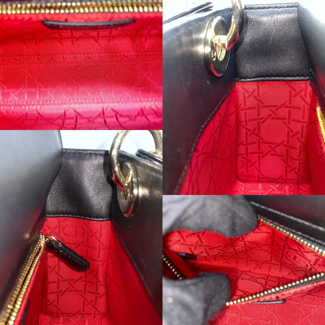 Dior Lady Dior Mini Flap Black Lambskin