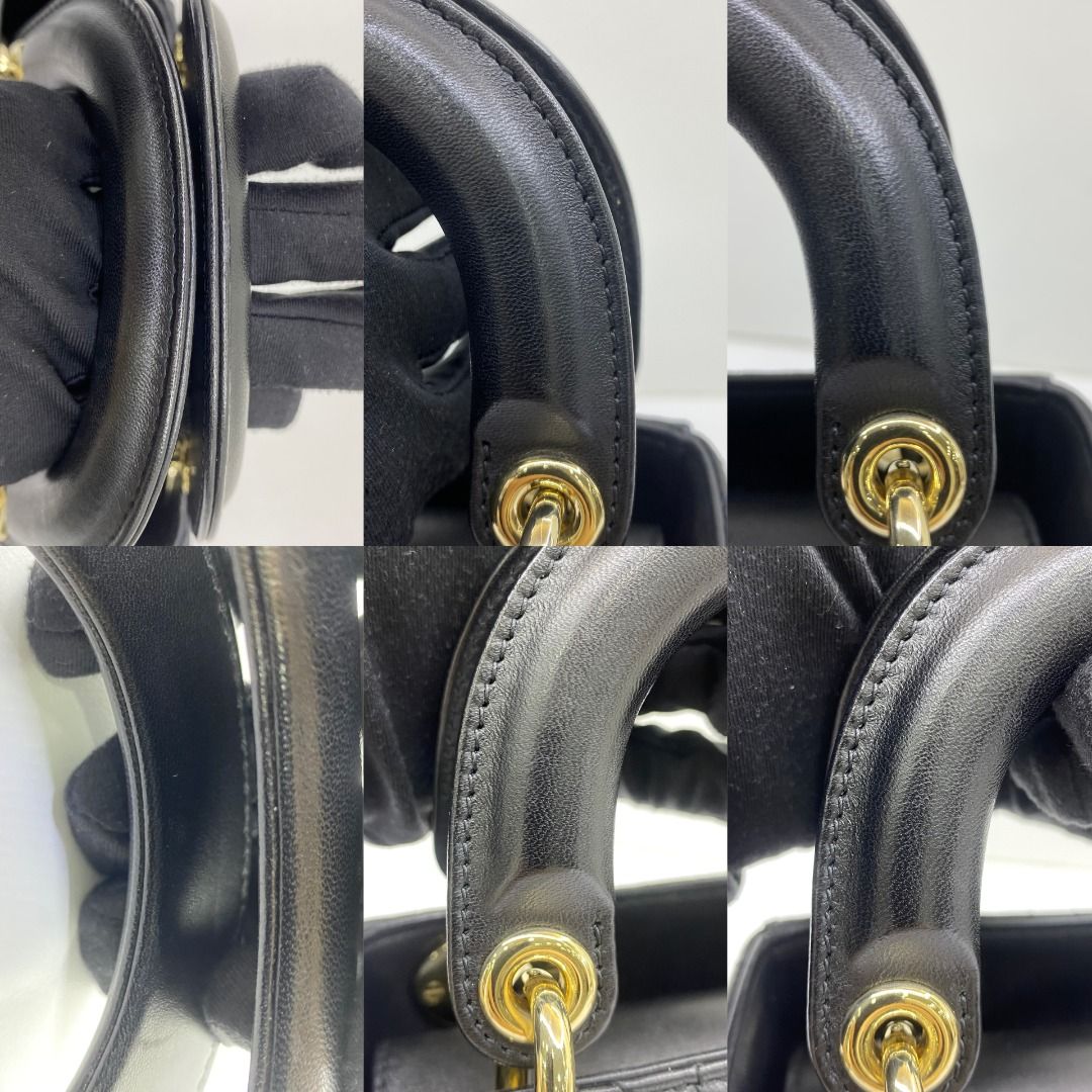 Dior Lady Dior Mini Flap Black Lambskin