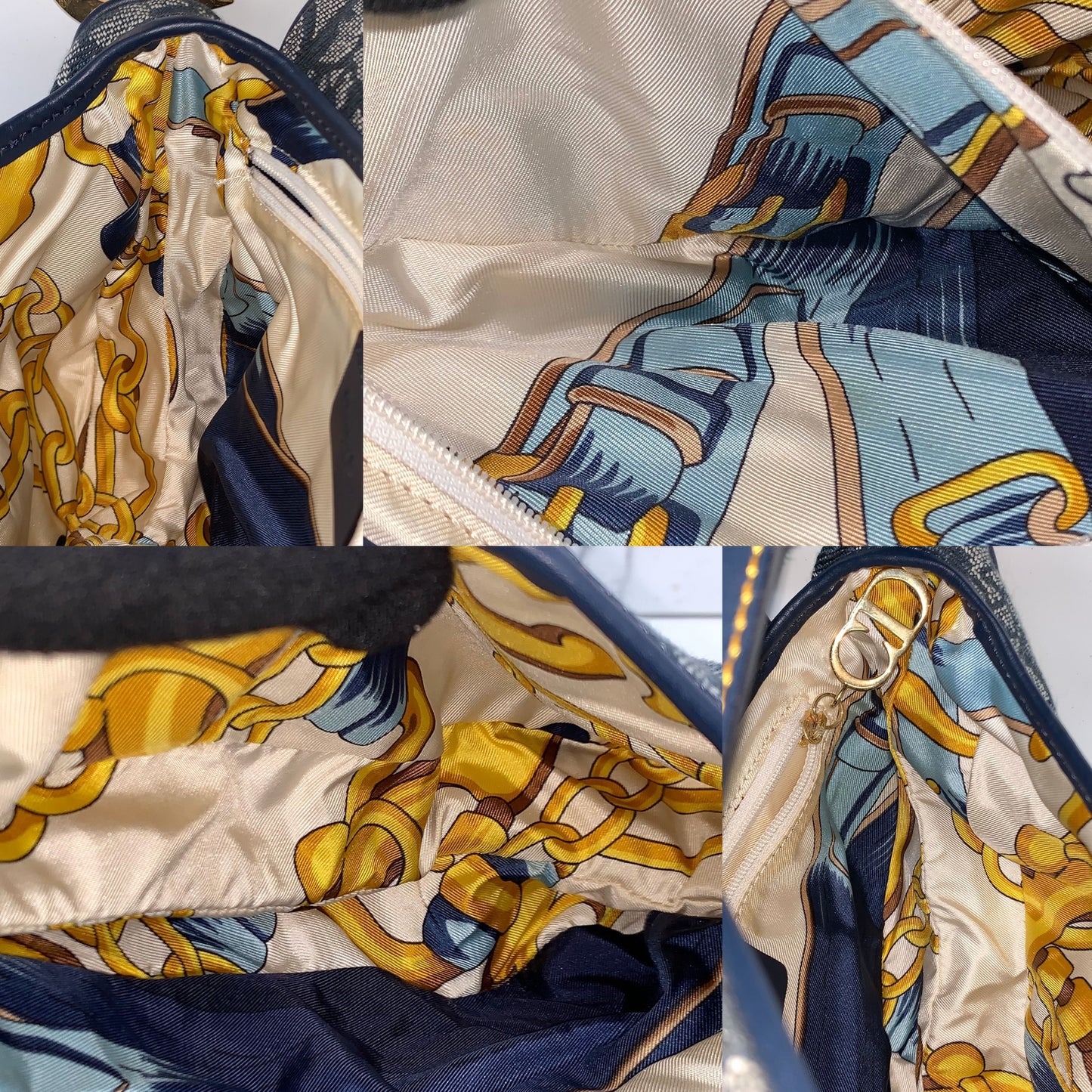 Dior Saddle Bag Medium Blue Oblique Canvas