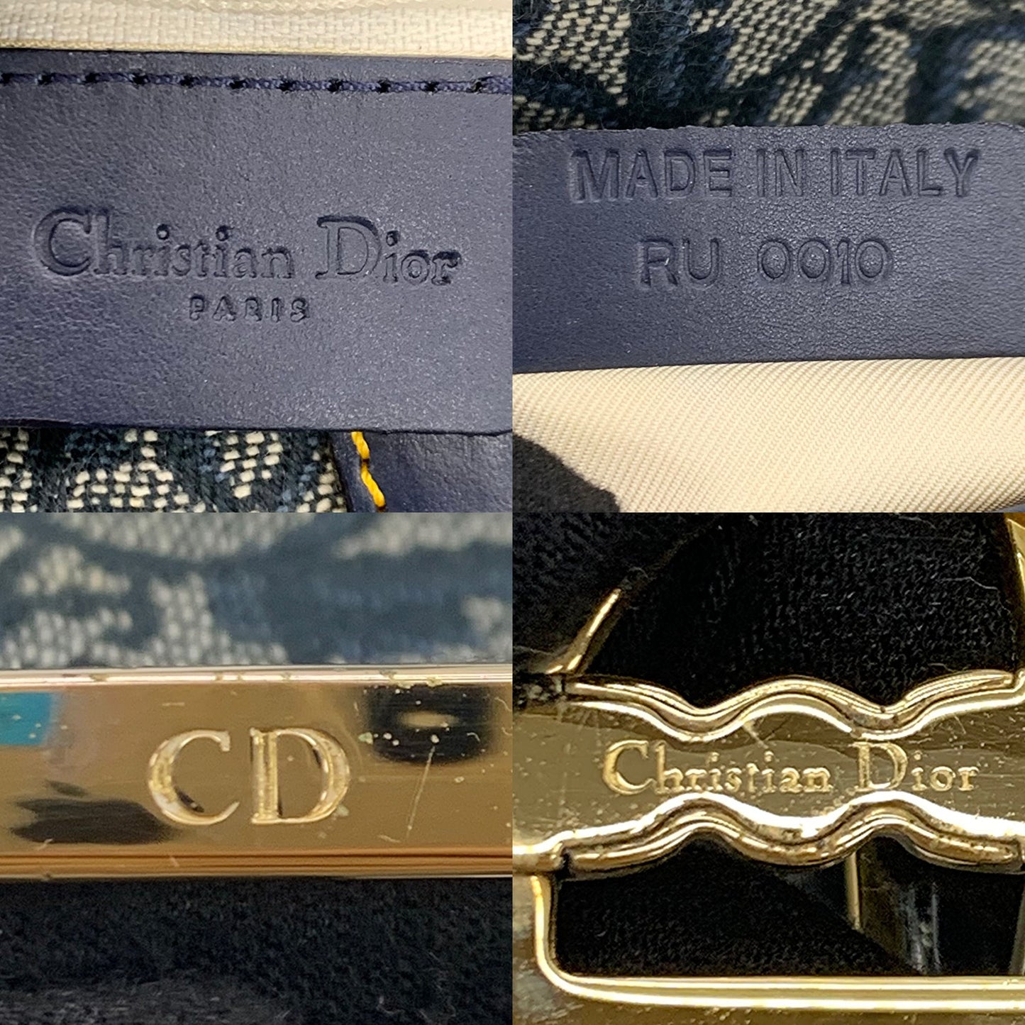 Dior Saddle Bag Medium Blue Oblique Canvas