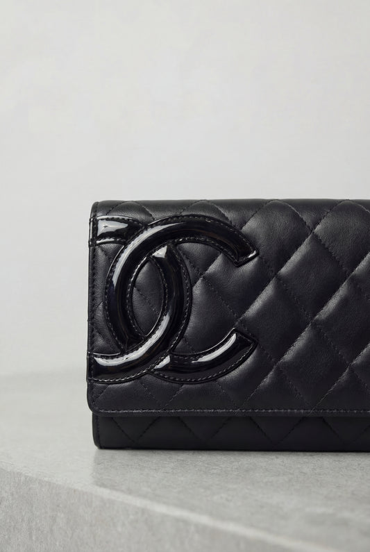 Chanel Cambon Lambskin Long Wallet