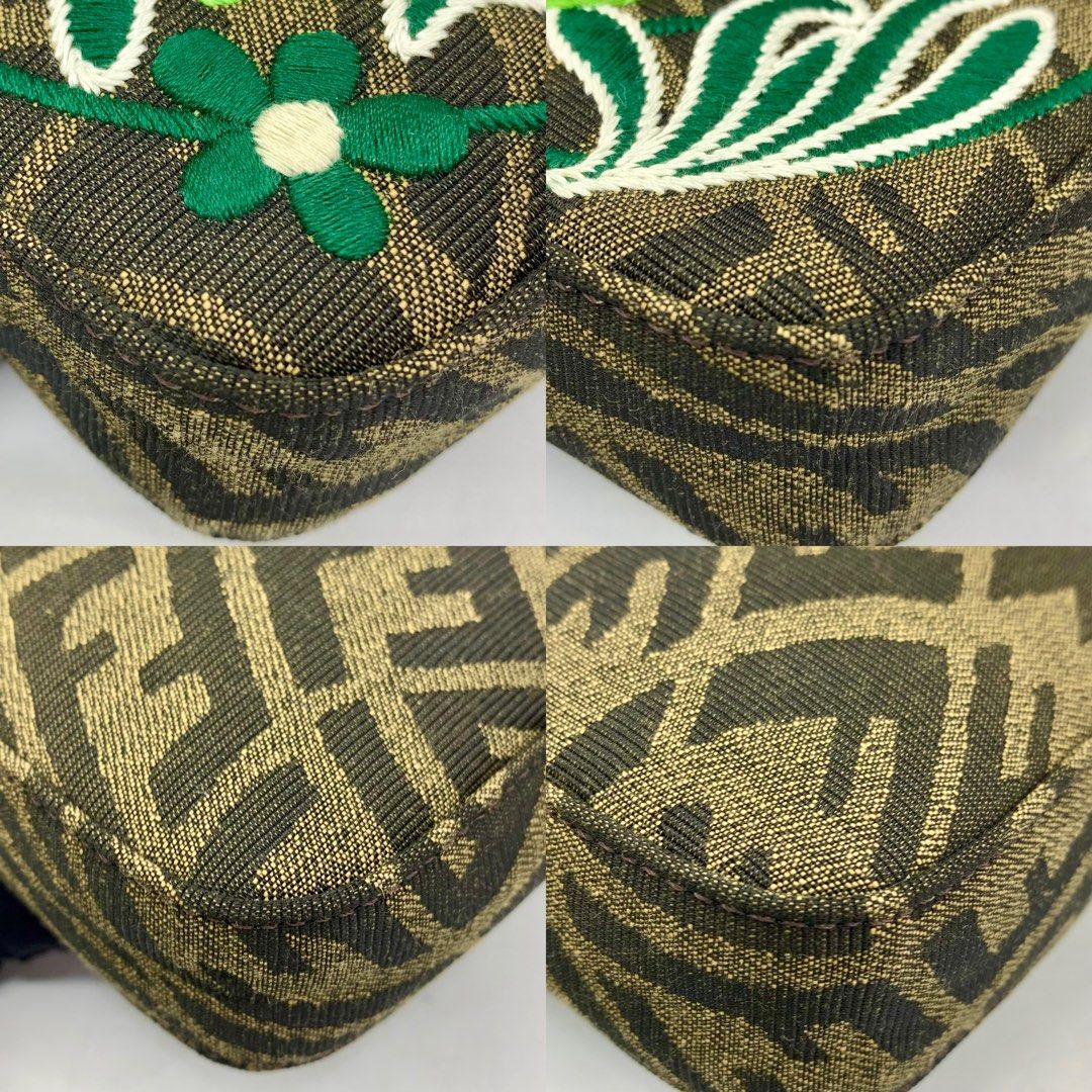 Fendi Baguette 1997 FF Vertigo Jacquard Embroidery
